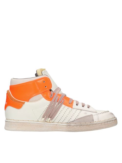 Sneakers alte in pelle HIDNANDER | THE CAGE HD1MS175 100BIANCO-ARANCIO